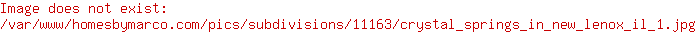 Crystal Springs subdivision in New Lenox, IL Homes for Sale Homes