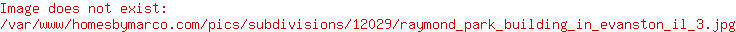 Raymond Park Building in Evanston, Illinois at 1501 Hinman Condos for