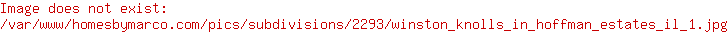Winston Knolls subdivision in Hoffman Estates, Illinois Homes for
