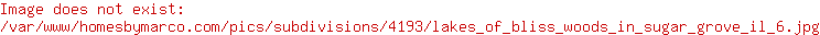 Lakes of Bliss Woods subdivision in Sugar Grove, Illinois Homes for