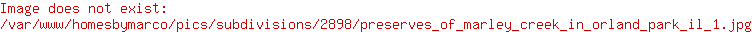Preserves of Marley Creek subdivision in Orland Park ...